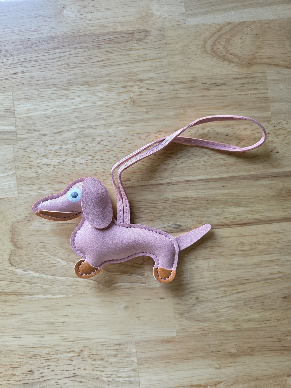 Pink Dachshund Bag Charm